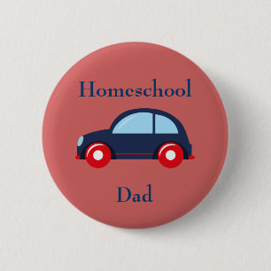 Car Homeschool Vater Button