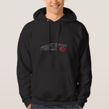 Car Hoodie - Redline Drift: Electric Velocity