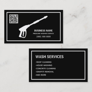 Car & House Power Wash Scan QR Visitenkarte