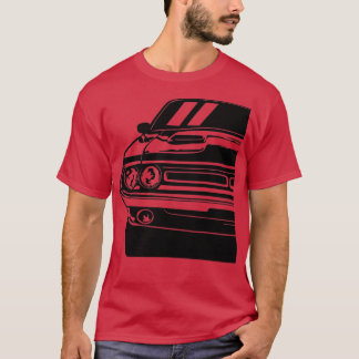 Car Illustration eines 1971 Challenger RT Art Amer T-Shirt