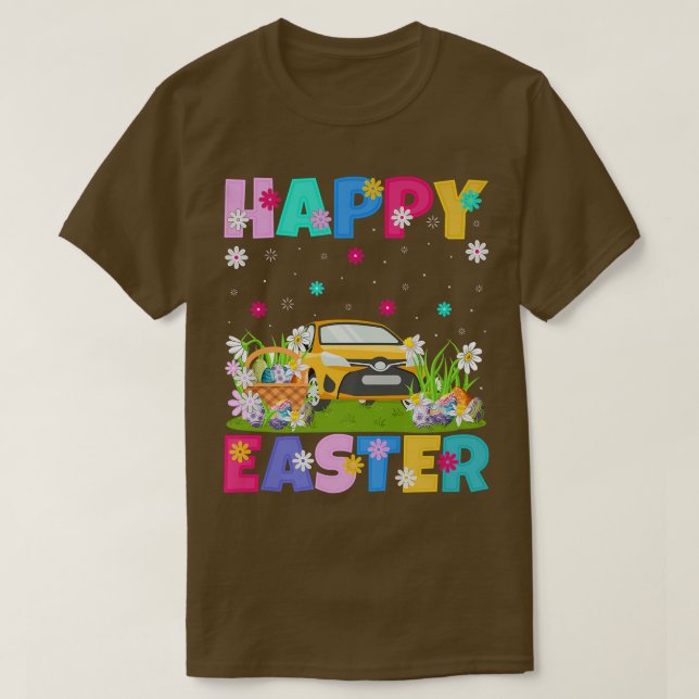 Car Lover Happy Osterfeier Sonntag  T-Shirt (Design vorne)