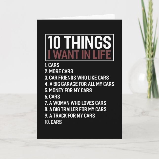 Car Lover Mechanic Muscle Car Enthusiast Geschenki Karte (Vorderseite)