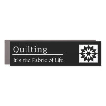 Car Magnet Quilting Es ist das Gewebe des Lebens