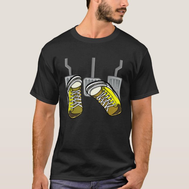 Car  Manual Car Pedals Stick Shift Gearbox Racing T-Shirt (Vorderseite)