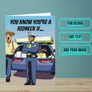 Car Matratze Funny Redneck Joke Birthday Karte