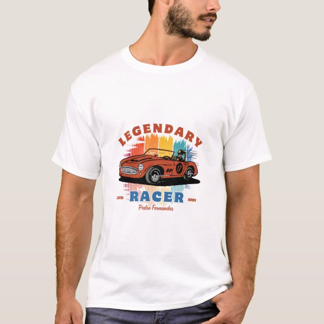 Car Night Drive Endless Roads T-Shirt (Vorderseite)