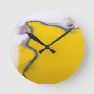 Car Paint Peeling Art Runde Wanduhr