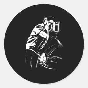 CAR PAINTER RUNDER AUFKLEBER