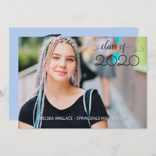 Car Parade Sky Blue Abschluss Einladung