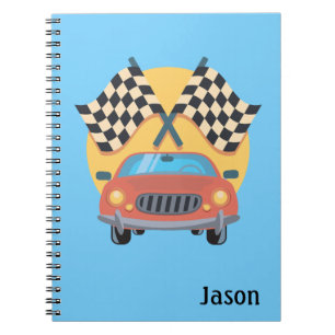 Car Racing Auto Themed Notebook Notizblock