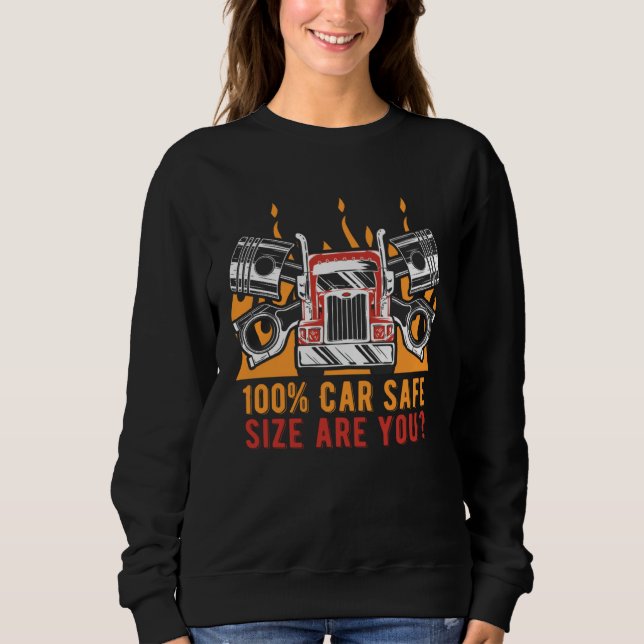 Car Safe Mechanic Car  Car Repair Car Enthusiast   Sweatshirt (Vorderseite)