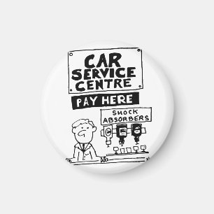 Car Service Center Mechanik und Stoßdämpfer Magnet