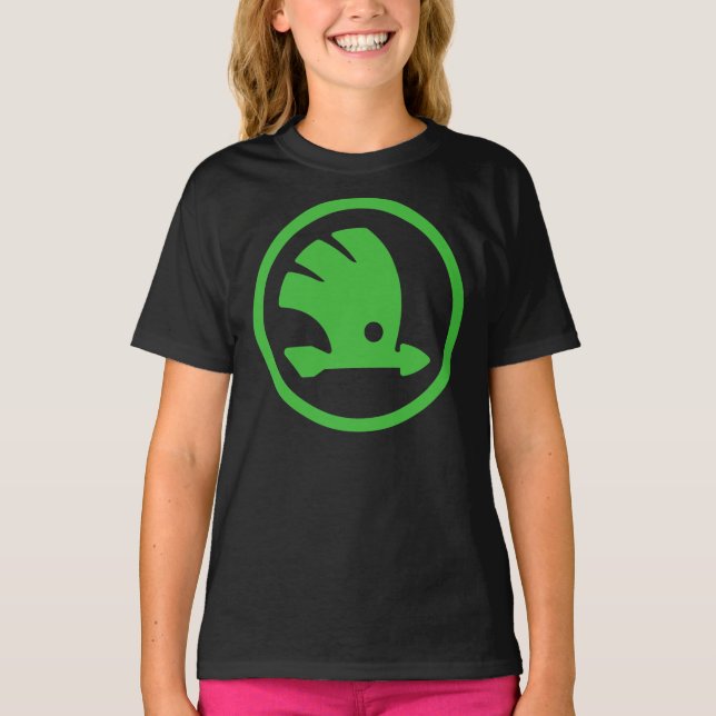 CAR-SKODA NEUER LOGO Wesentlicher T - Shirt (Vorderseite)