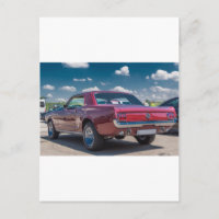 Car Sports Mustang Red Muscle Motor Gears Metal