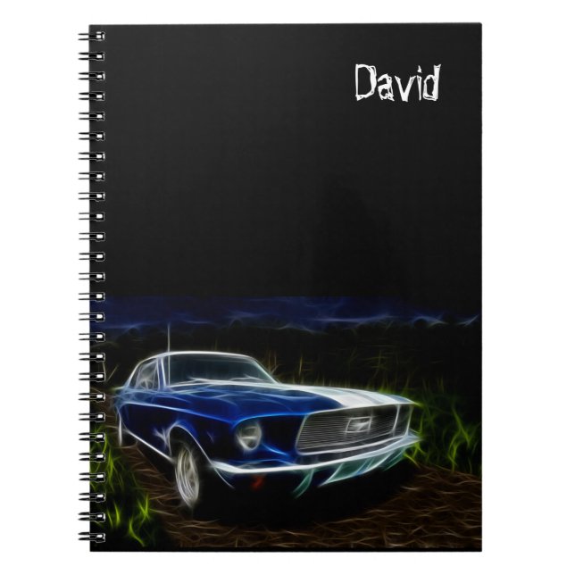 Car Themed Personalisiert SpiralNotebook Notizblock (Vorderseite)
