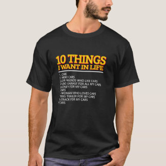 Car Typ Vathers Day Car Mechanik Kurzwellenlange T-Shirt