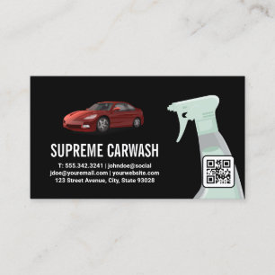 Car Wash   Auto-Detailinformationen   QR-Code Visitenkarte