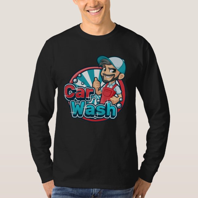 Car wash employee car wash worker designer car was T-Shirt (Vorderseite)