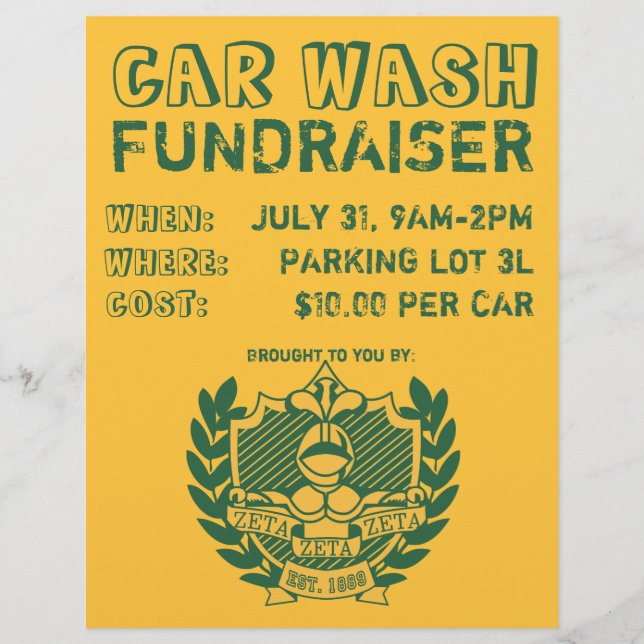 Car Wash Fundraiser Flyer (Vorne)