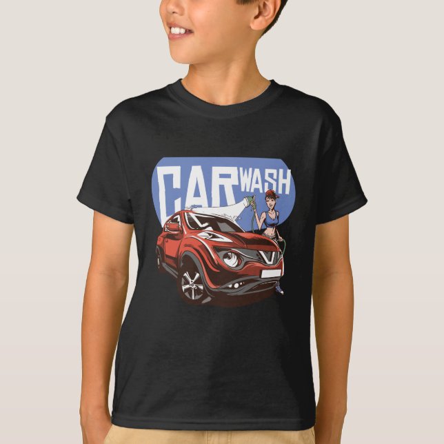 Car Wash Girl T-Shirt (Vorderseite)