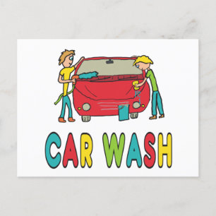 Car Wash Postkarte