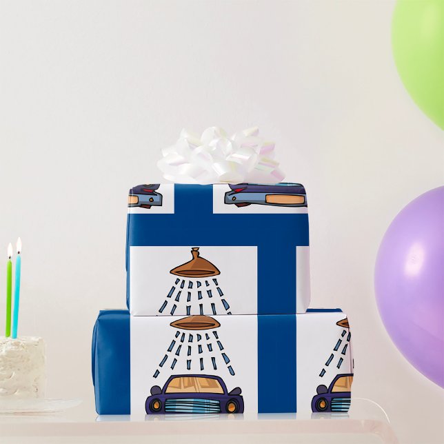 Car Wash Sign Geschenkpapier (Von Creator hochgeladen)