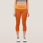 "CARA-CARA" Custom High-Waisted Capri Pants Leggings<br><div class="desc">"CARA-CARA" Custom High-Waisted Capri Pants. Customizable Deep Orange High-Waisted Capri Pants. Step into statement-making style with the "CARA-CARA" High-Waisted Capri Pants from the WOMEN'S APPAREL COLLECTION—where confidence meets customization. Featuring a sleek, sculpting fit, these capris feature juicy cara-cara orange leggings and a contasting mellow orange-rind waistband with a standout deep-red...</div>