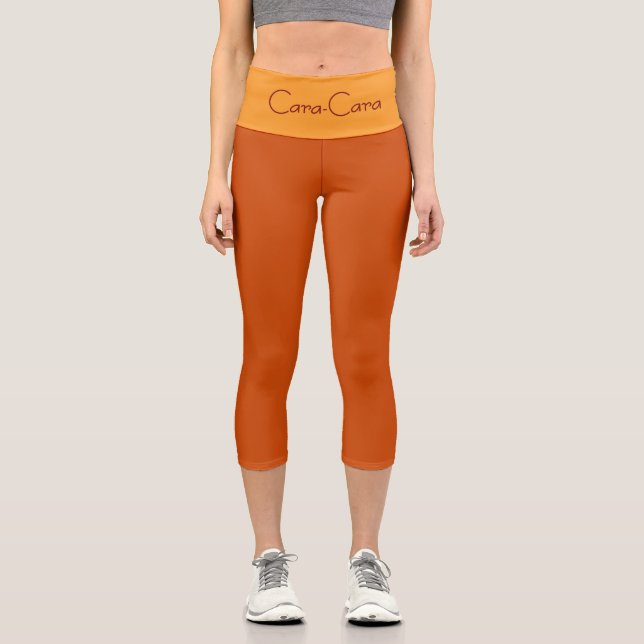 "CARA-CARA" PERSONALISIEREN SIE HOHER TAILLE CAPRI LEGGINGS (Vorderseite)