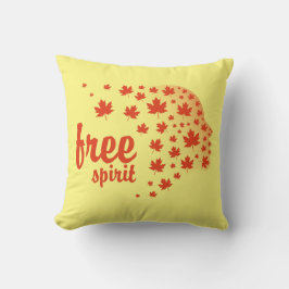 Cara del espíritu libre, otoño kissen
