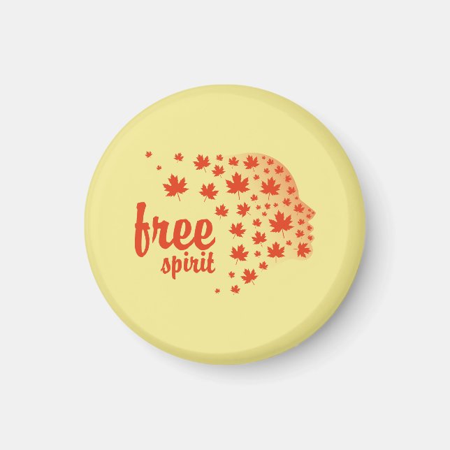 Cara del espíritu libre, otoño magnet (Vorne)