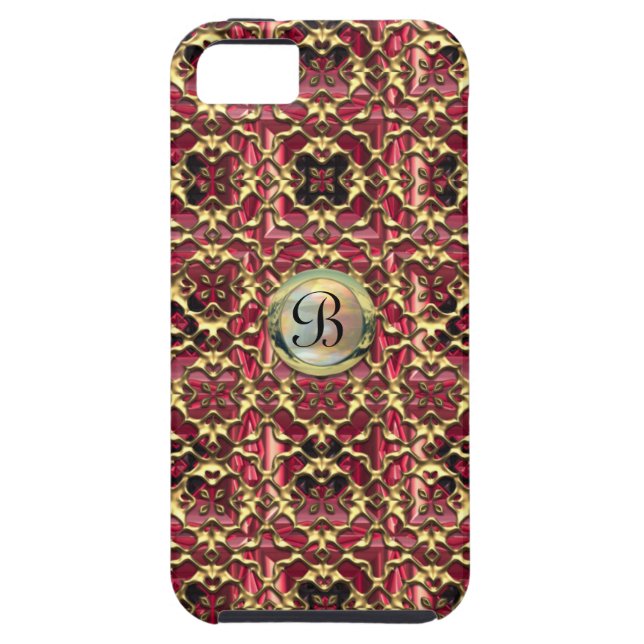 Cara Monogramm-Barock Case-Mate iPhone Hülle (Rückseite)