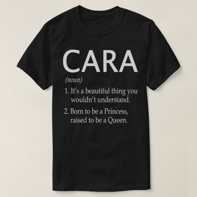Cara Name Gift T-Shirt (Design vorne)