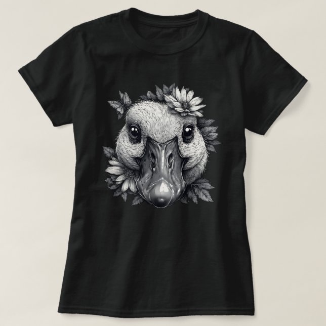 Cara the Goose Floral Women's Tee (Design vorne)