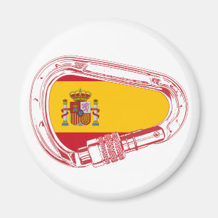 Carabiner-Flagge Spanien Magnet