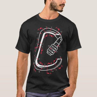 Carabiner Mountain Climber Or Climbing Expert T-Shirt