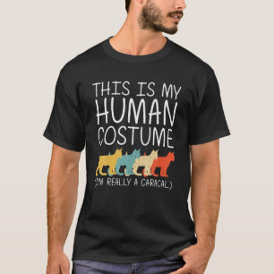 Caracal Halloween Human Costume Cat Kitty Easy DIY T-Shirt