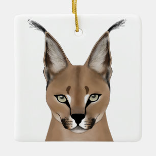 Caracal Ornaments Keramikornament