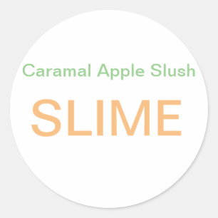 Caramal Apple SLIME Logo Runder Aufkleber