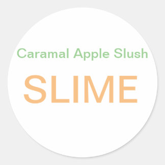 Caramal Apple SLIME Logo Runder Aufkleber