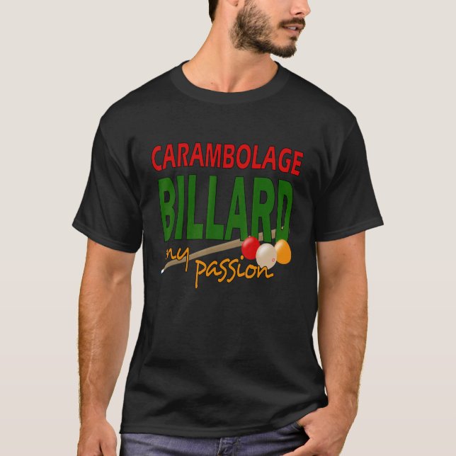 Carambolage Billiard Club Sport T-Shirt (Vorderseite)