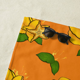 Carambole, Starfruit, Star Fruit Strandtuch