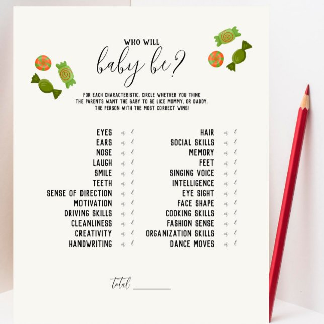 Caramel Apfel - Green Wer wird das Baby sein? Spie (Von Creator hochgeladen)