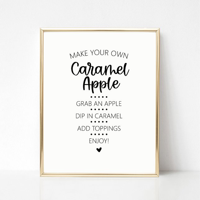 Caramel Apple Bar Sign Poster (Von Creator hochgeladen)