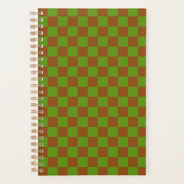 Caramel apple checkered board pattern planer (Vorderseite)