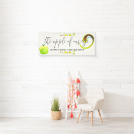 Caramel Apple Green Baby Dusche Begrüßungsbanner Banner