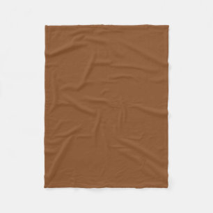 Caramel Cafe Warm Neutral Braun Solid Color Print Fleecedecke