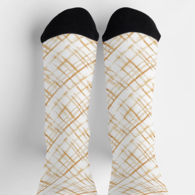 Caramel Candy Stripes Socken (Oben)