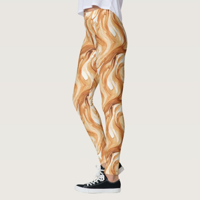 Caramel Candy Swirls Leggings (Links)