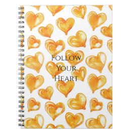Caramel Cream Hearts Notizblock