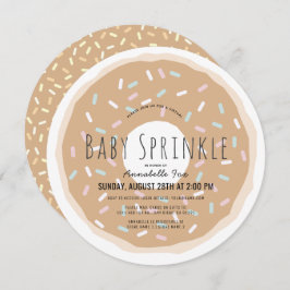 Caramel Donut Virtual Baby Sprinkle Duschkreislauf Einladung